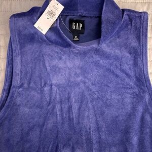 GAP Women's Rich Purple mock neck Bodysuit